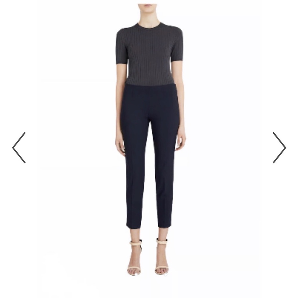 NWT THEORY NAVY BELISA PANTS SIZE 4